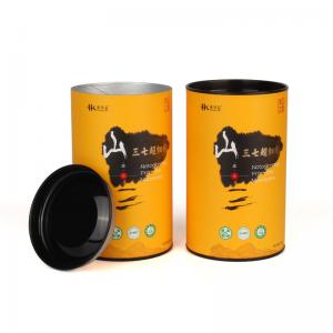 China Airtight Tea Packaging Tube Paper Composite Cans Customized Printing supplier