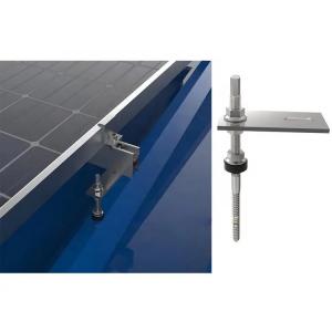 ISO9001 Screws Installation Solar Roof Hook For Solar Mounting System