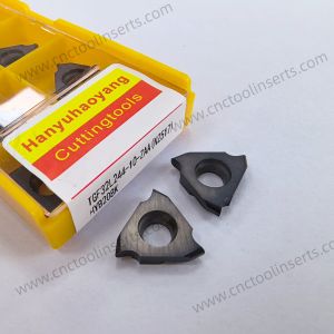 China CNC Grooving Insert with PVD Coating TGF32R150T-63° HYB208, Suitable For Difficult-to-machine Materials Except High-temperature Alloys. wholesale