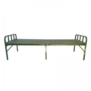 Field Steel Plastic Bed Camp Army Bed Portable Folding Bed Military Green Outdoor Training Bed