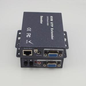 Fiber Optic Extender 300 meters VGA KVM Extender with CAT5E For 1080P EDID Support USB wireless mouse