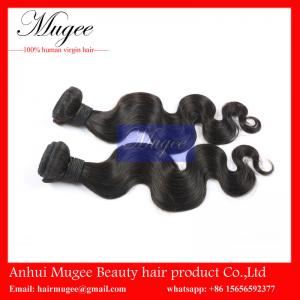 China Double Drawn Unprocessed remy malaysian body wave hair weft,hair weave no shedding supplier