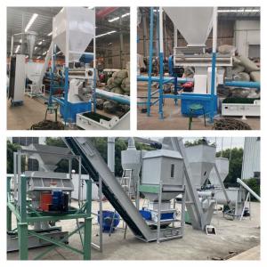 China Automatic Bagging Machine Animal Feed Pellet Production Line For Grains 1-12mm supplier