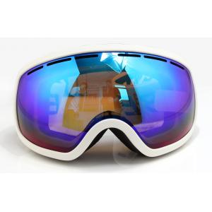 High Tech Mirrored Ski Goggles , Frameless Ski Goggles Low Light Transmission