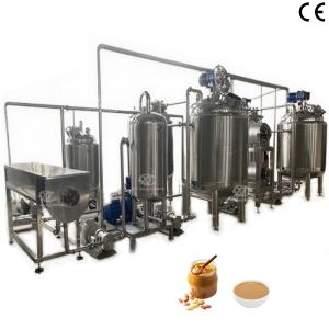 China 2000kg/h 高効率の完全自動ピーナッツバター生産ライン PLCプログラム制御と操作が簡単です wholesale