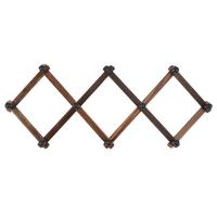 China Hanging Scarf Key 95*35cm Wooden Storage Shelf Folding Retractable Household Rack on sale
