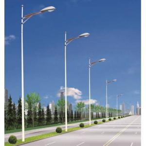 China Galvanized Steel Single Arm Street Light Pole for Lighting Enhance Your Outdoor Space supplier