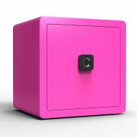 China Colorful Small Security Fingerprint Biometric Safe For Home Hotel on sale