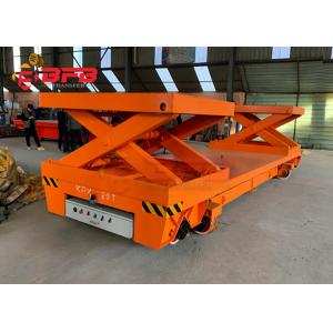 Electrical Heavy Duty Hydraulic Rail Transfer Flatbed Cart