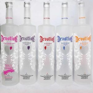 Centurio Partial Frosted Vodka Bottle With Crystal Head Hot Stamping