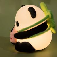China Cute Panda Night Light, Led Squishy Novelty Animal Night Lamp, 3 Level Dimmable Nursery Nightlight on sale