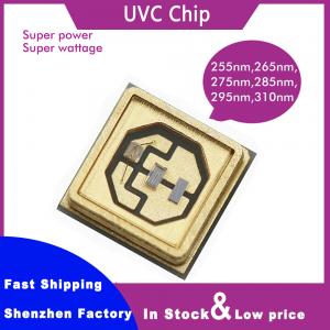 China Hot Sales High Efficiency Deep UVC 265nm 270nm 275nm 280nm 0.2W Sterilization Disinfection UVC LED chips supplier