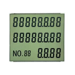 HTN Seven Segment LCD Display With Metal Pin Connector OEM ODM