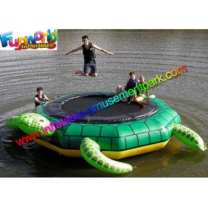 China Turtle Jump 15-Foot Water Trampoline, Inflatable Floating Water Toys / Jumping Pad supplier