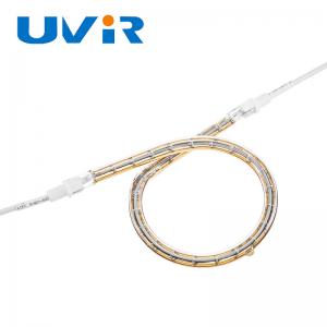 Gold Coated Reflective Layer Ring Infrared Lamps For Bending Heating Parts