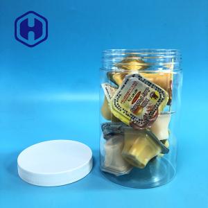 China Grains Cereal Oat Nut Wide Mouth Candy Plastic Jars With Lids 27oz supplier