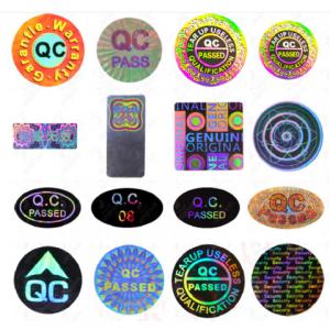 Custom Holographic Label Roll Waterproof Vinyl Sticker Design For Food Shipping