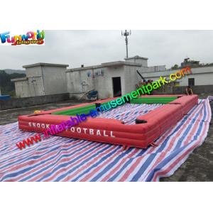 1 Year Warranty Inflatable Sports Games Inflatable Snooker Table With Soccer Ball