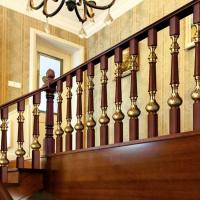 China Hotel Antique Bronze Balusters Copper Bronze Interior Stair Railing on sale