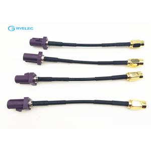 China Fakra To SMA Connector RF Cable Assemblies For WIFI Antenna Low Loss Type Available supplier