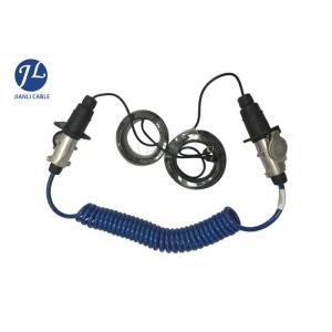 China 15 Feets PU Material Vehicle Vision Systems Cable With 7 Pin Trailer Socket supplier