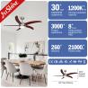 China Modern Style 5-Blade MDF Ceiling Fan with LED Lights and Remote Control from 1stshine wholesale