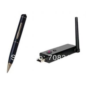 2.4G Wireless Ultra-low lux Pen Camera + Wireless USB Receiver DVR 100M
