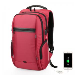 China Anti Theft Waterproof Laptop Backpack With USB Charging Port Large Capacity wholesale