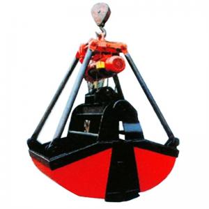 China 6-12 CBM Crane Grab Orange Clamshell Grab Bucket Overhead Crane Grapple supplier