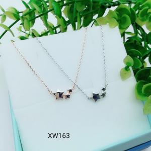 925 Sterling Silver Charm Choker collarbone chain necklace  WY163