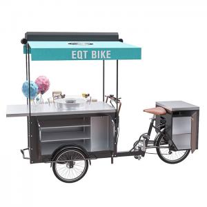 China Street Electric Tricycle Food Cart High Carbon Steel Frame With Long Life supplier