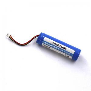 China 14500 800mAh 3.6V Lithium Ion Battery Pack With JST 3P Connector supplier