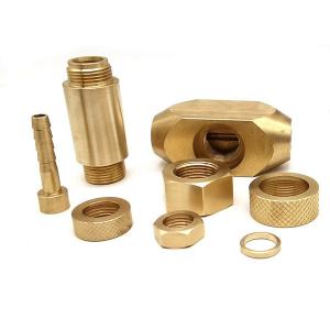 Oxidation CNC Brass Parts Copper CNC Machined Parts ISO 2768 Certificated