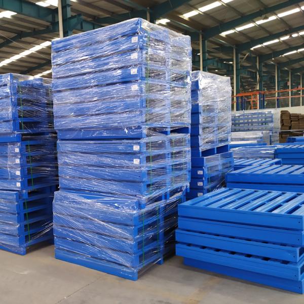 China Rust Resistance Warehouse Steel Pallet Double Face Customized Size For Forklift Access wholesale