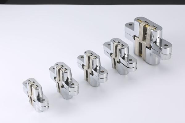 Doors Concealed Heavy Duty Invisible Hinge Sand Chromium Treated