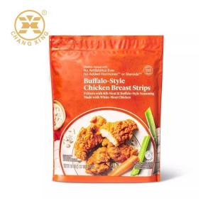 China Three Side Sealed BOPP Roast Chicken Packaging ODM Breast Strips Zip Lock Mylar Bags supplier