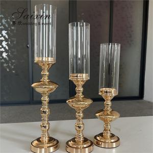 Wholesale Wedding Gold Candle Holder Table Decoration Metal Candlestick Holder Stand