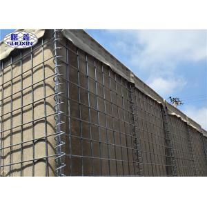 High Duration Military Barrier Gabion Stone Fence With Geotextile