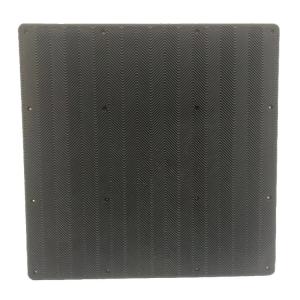 Black Large Rubber Mats Rubber Horse Stall Mats For Pool Wall Insert With Q235 Steel Plate