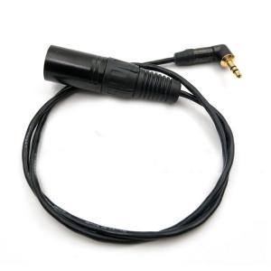 0.5M Arri Alexa Mini Audio Cable , Right Angle 3.5 Mm Jack To XLR Cable