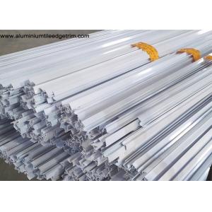 China Powder Coating White Aluminium Fixed Window Extrusion Profiles Strong Wind Resistance supplier