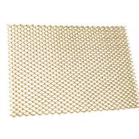 China Brass Color Metal Mesh Room Divider 2mm Decorative Wire Mesh on sale