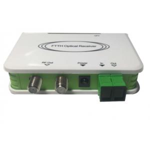 WDM 2RFout digital AGC MMIC CATV Active Optical Receiver / Mini FTTH Optical Node