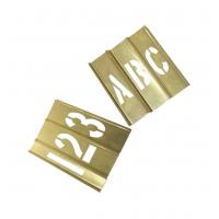 China Standard Brass Metal Alphabet Stencils Customized For Paint Printing on sale