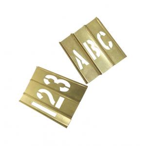 Standard Brass Metal Alphabet Stencils Customized For Paint Printing