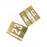 China Standard Brass Metal Alphabet Stencils Customized For Paint Printing wholesale