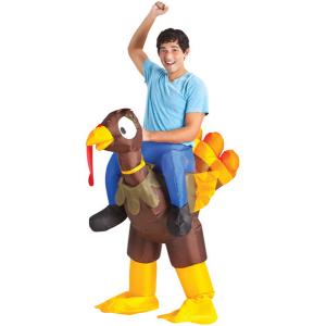 Riding Turkey Rider Adult Inflatable Costumes For Oktoberfest Beer Festival
