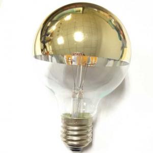filament LED G25/G24 globe bulbs goldtip half mirror classic pendant decorative gold crown