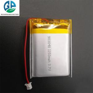 3.7v 1150mah 903040 Rechargeable Lipo Battery 4.07wh