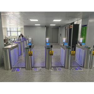 RS232 Communication Train Station Turnstile With Ticket Check Barcode Scanner